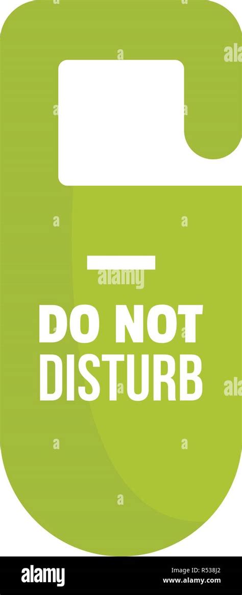 Dont Disturb Tag Icon Flat Illustration Of Dont Disturb Tag Vector