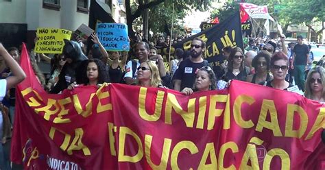 G1 Protesto De Professores Interdita Vias Da Zona Sul Do Rio E Trava