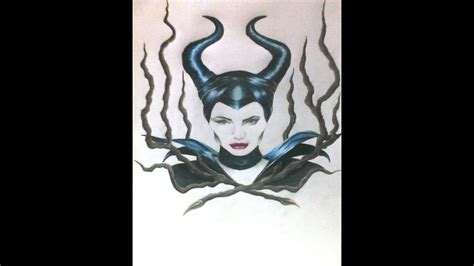 Drawing Maleficent Dibujando A Malefica Youtube