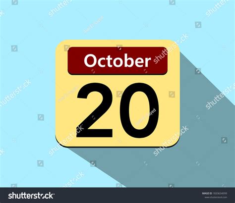 october vector art icon calendar stock vector royalty