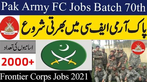 Join FC Balochistan Jobs 2021 Join Frontier Corps South YouTube