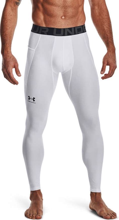 Under Armor Heatgear Armor Compression Tights White Men