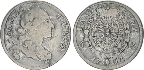 Bayern 6 Kreuzer 1767 Maximilian III Joseph 1745 77 S Ss MA Shops