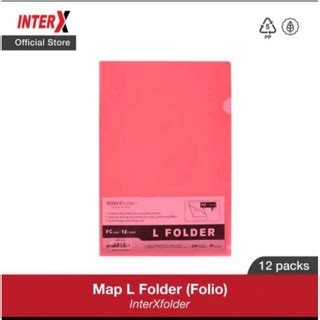 Jual Map L Inter X Folio 12 Pcs Tebal Map Bening Plastik Clear