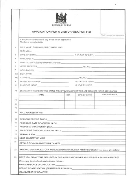 Visitor Visa Single Application Complete With Ease Airslate Signnow