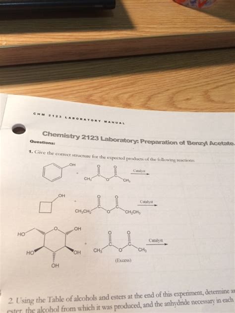 Solved C H M Laboratory Manual Chemistry Laborat Chegg