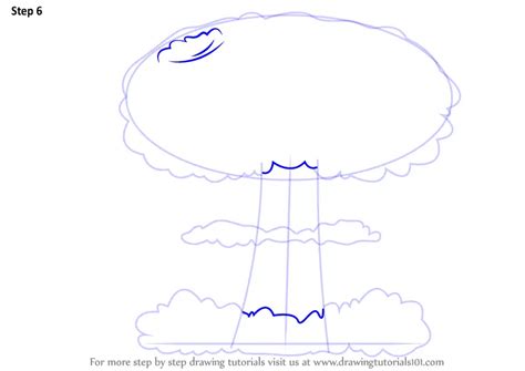 Step by Step How to Draw a Mushroom Cloud : DrawingTutorials101.com