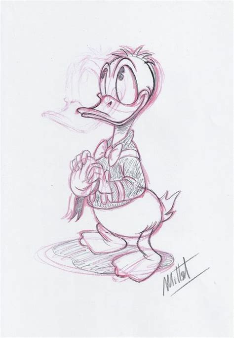 Donald Duck Polite Donald Signed Original Preliminary Catawiki