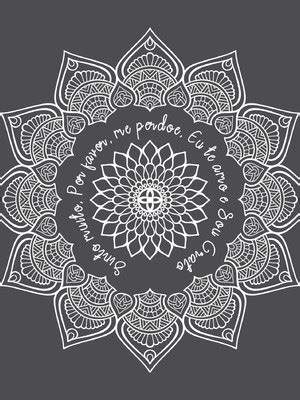 MANDALA Hooponopono 1 00x1 00 PRETO Elo7