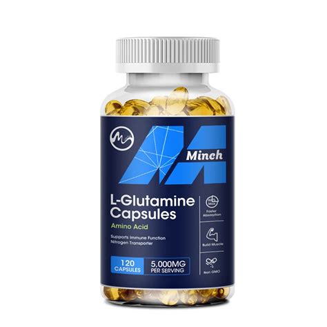 Cápsulas de l glutamina Minch para adultos suplementos Transporter de