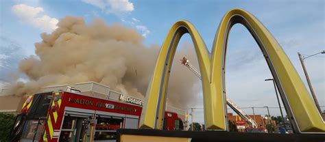 Fire Engulfs Destroys Downtown Alton Mcdonalds