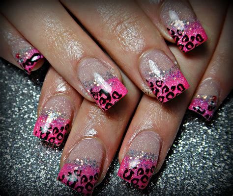 Pink Leopard Leopard Print Nails Pink Leopard Nails Nails