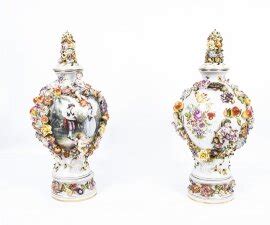 Lovely Pair Dresden Ref No 04324 Regent Antiques