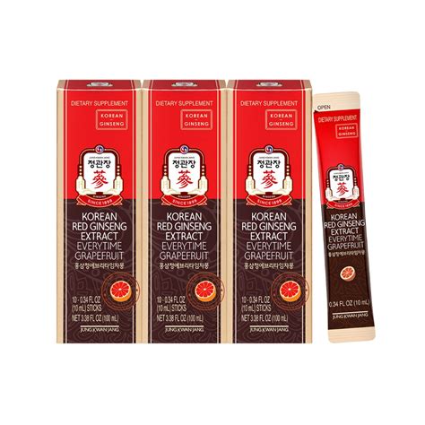 Everytime Grapefruit Korean Red Ginseng Extract Liquid Stick 1000mg