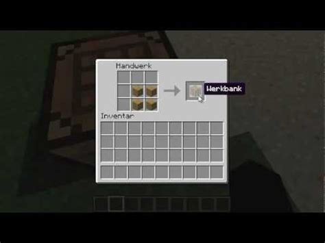 Minecraft Werkbank Craften Youtube