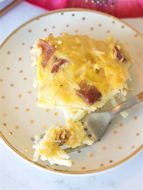 This Easy Bacon Potato And Egg Breakfast Casserole Takes Just 5 Minutes To Prep Recipe Potato