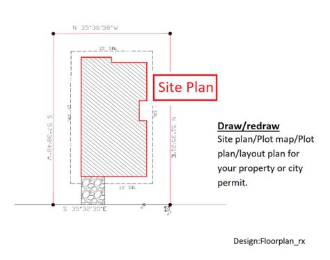 Draw Site Planlayout Planplot Plan For Your Property Or Permit