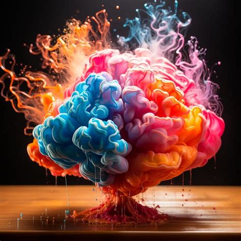 Premium Photo Brain In Fire And Explosion