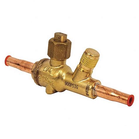 Ndl Refrigeration Ball Valve 14 In Odf Connection Size 4 1516 In Lg 900 Psi Max Working