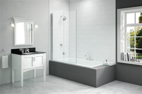 Merlyn 1100x1500mm 2 Panel Folding Hinged Bath Screen Kensi Hope