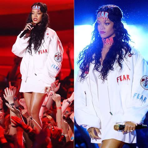 Rihanna performance style x Monster Tour x Eminem | Rihanna, Mtv movie awards 2014, Rihanna outfits