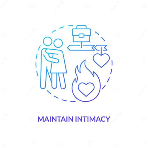 Maintain Intimacy Blue Gradient Concept Icon Stock Vector Illustration Of Outline