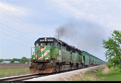 Iory 5005 Indiana And Ohio Railway Emd Gp50 At Crescent City Illinois By