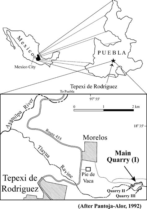 Location of quarry complex indicated in southeast corner of map.... | Download Scientific Diagram