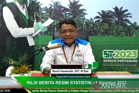 BPS Inflasi Bulanan Di Sumut Pada Juli 2023 Sebesar 0 30 Persen