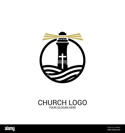 Church Logo Christian Symbols The Lighthouse Of Jesus Christ Shines