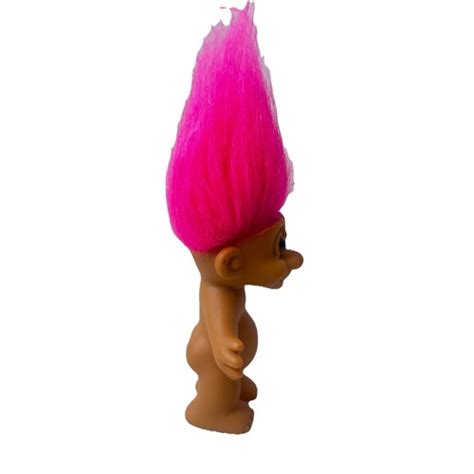 Vintage Russ Troll Doll Nude Pink Hair Collectable In EBay
