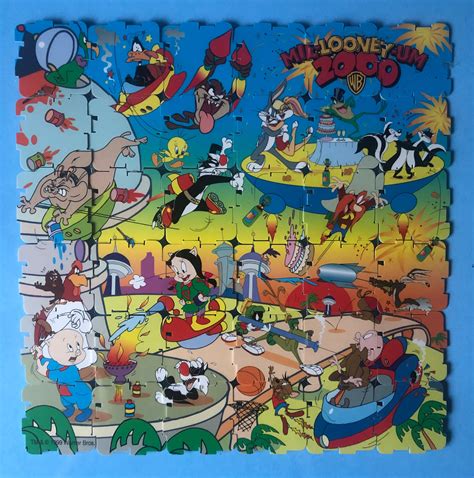 Complete Looney Tunes Qubix Tazos Collection 90s Toy Walkers Etsy UK