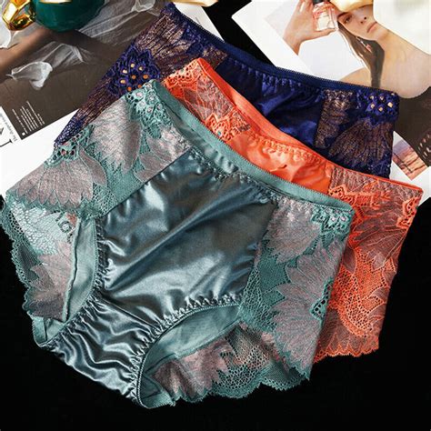 Women s Modal High Waist Floral Lace Panties Sexy Lingerie Underwear Plus Size ღ eBay