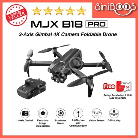 MJX Bugs B18 Pro GPS 3KM FPV Drone with 3-Axis Gimbal 4K EIS CAMERA ...