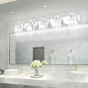 Ralbay Modern Led Crystal Bathroom Vanity Lights Lights Stainless