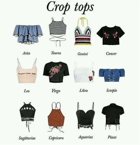 Crop Top Horoscope Zodiac Clothes Zodiac Signs Sagittarius Zodiac