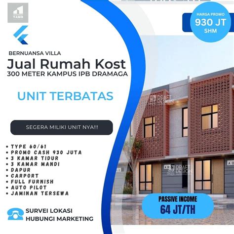 Jual Rumah Kost Dekat Kampus Ipb Dramaga Properti Dijual Di Carousell