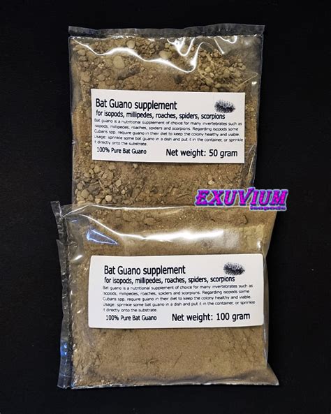 Bat Guano For Invertebrates Millipedes Roaches Isopods Etc Exuvium