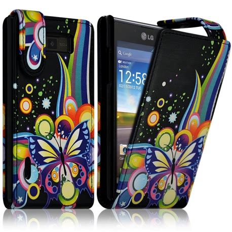 Housse Coque Etui Rabattable Pour Lg Optimus L7