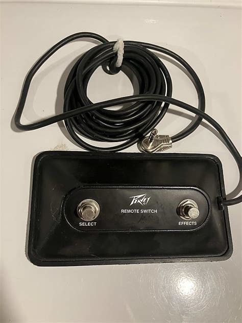 Peavey Footswitch 2 Button With Select And Effects Reverb