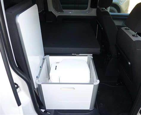 Vw Caddy Camp Maxi Box Contenitore Per Porta Potti 335 Bianco Lucido