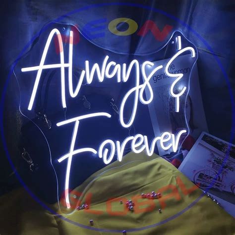 Always And Forever Neon Sign Wedding Neon Sign Party Neon Bedroom