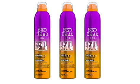 Up To 25 Off One Two Or Three Bed Head By Tigi Keep It Casual Hairsprays 400ml Groupon