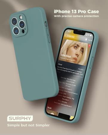 Surphy Coque Silicone Liquide Compatible Avec Iphone Pro Pouces