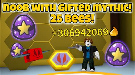 Noob With Gifted Mythic Bee Gets Bees In Minutes Bee Swarm