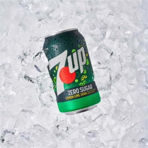 7UP Zero Sugar Lemon Lime Caffeine Free Soda Cans 12 Pk 12 Fl Oz