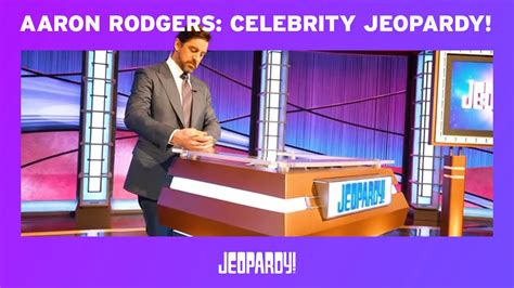 Aaron Rodgers Jeopardy Guest Host Exclusive Interview Jeopardy