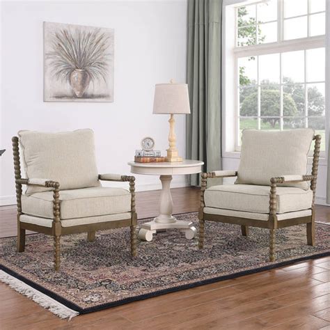 Lark Manor Amilio Upholstered Armchair Reviews Wayfair