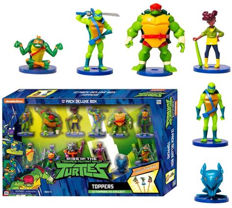 Teenage Mutant Ninja Turtles Toppers 12 Pieces Deluxe Pack For