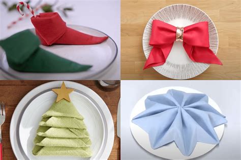 15 Christmas Napkin Folding Ideas For Your Festive Feast Gathered